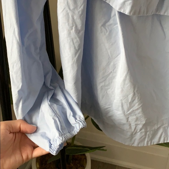 ARITZIA (Wilfred) - Blue Off The Shoulder Blouse - Picture 3 of 4